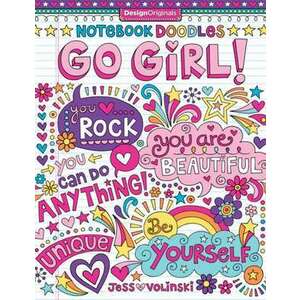 Notebook Doodles Go Girl! imagine