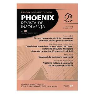 Phoenix. Revista de insolventa. Nr.81 Iulie-Septembrie 2022 imagine