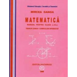 Matematica manual pentru clasa a IX-a trunchi comun + curriculum diferentiat imagine