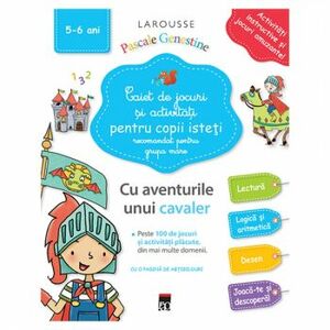 Caiet de jocuri si activitati pentru copii isteti grupa mare - Larousse imagine
