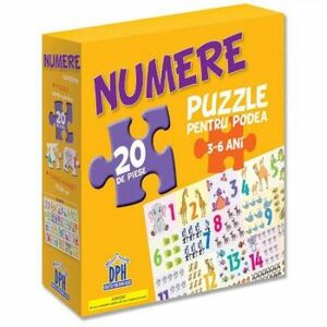 Numere puzzle pentru podea 3-6 ani - 20 piese imagine