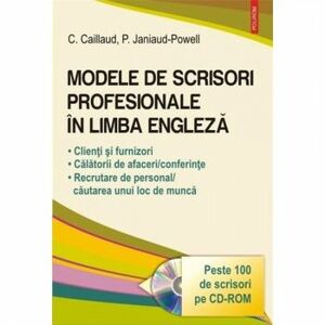 Modele de scrisori profesionale in limba engleza contine CD - Patricia Janiaud-Powell Carole Caillaud imagine