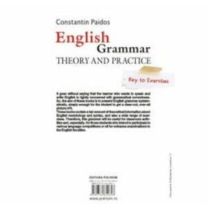 English Grammar. Theory and Practice Editia 2016 - Constantin Paidos imagine