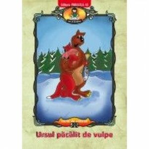 Ursul Pacalit de Vulpe. Carte de Colorat imagine