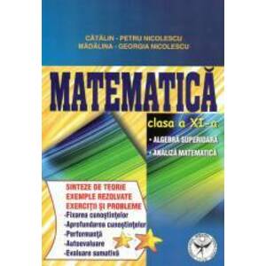 Matematica clasa a XI-a. Algebra superioara - Analiza matematica imagine
