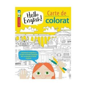 Hello English! Carte de colorat - Sam Hutchinson, Emilie Martin imagine