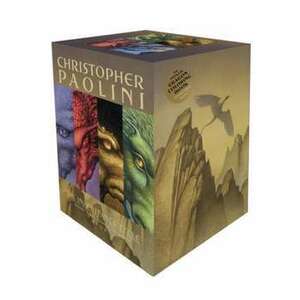 Inheritance Cycle 4-Book Trade Paperback Boxed Set (Eragon, Eldest, Brisingr, Inheritance) imagine