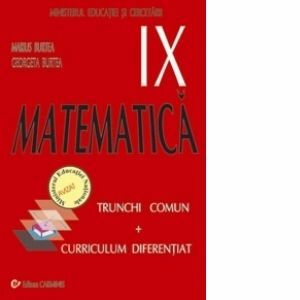 Matematica (TC+CD) - Manual pentru clasa a IX-a imagine