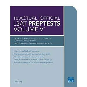 10 Actual, Official LSAT Preptests, Volume V, Paperback - Law School Admission Council imagine