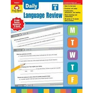 Daily Language Review, Grade 8, Paperback - Evan-Moor Educational Publishers imagine