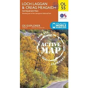 Loch Laggan & Creag Meagaidh, Corrieyairack Pass, Sheet Map - *** imagine