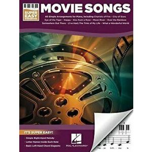 Movie Songs - Super Easy Songbook, Paperback - Hal Leonard Corp imagine