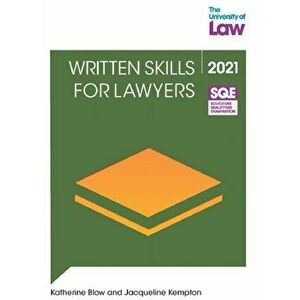 SQE - Written Skills For Lawyers, Paperback - Katherine Blow imagine
