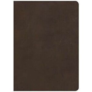 CSB Study Bible, Brown Genuine Leather, Indexed - Csb Bibles by Holman imagine