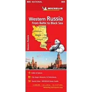 Western Russia - Michelin National Map 805. Map, Sheet Map - *** imagine