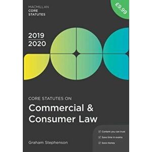 Core Statutes on Commercial & Consumer Law 2019-20. 4 ed, Paperback - *** imagine