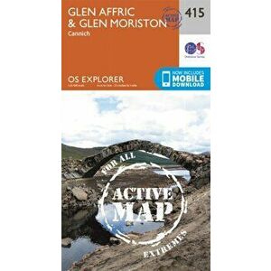 Glen Affric and Glen Moriston. September 2015 ed, Sheet Map - Ordnance Survey imagine