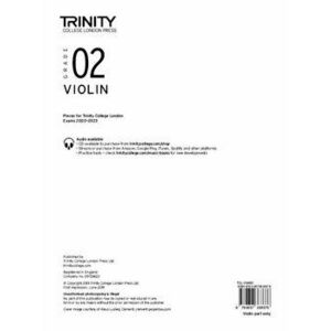 Trinity College London Violin Exam Pieces 2020-2023: Grade 2 (part only), Sheet Map - Trinity College London imagine