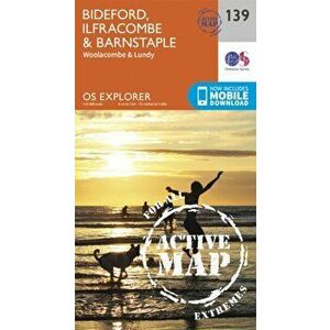 Bideford, Ilfracombe and Barnstaple. September 2015 ed, Sheet Map - Ordnance Survey imagine