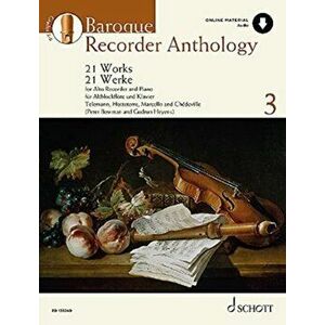 Baroque Recorder Anthology. 21 Works for Treble Recorder with Piano, Sheet Map - *** imagine