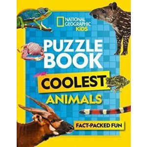 Puzzle Book Coolest Animals. Brain-Tickling Quizzes, Sudokus, Crosswords and Wordsearches, Paperback - National Geographic Kids imagine