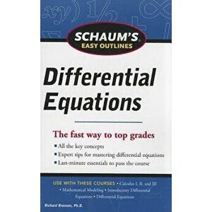 Schaum's Easy Outlines Differential Equations, Paperback - Richard Bronson imagine