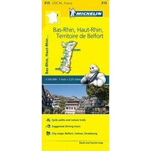 Bas-Rhin, Haut-Rhin, Territoire de Belfort - Michelin Local Map 315. Map, Sheet Map - *** imagine