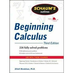 Schaum's Outline of Beginning Calculus, Paperback - Elliott Mendelson imagine