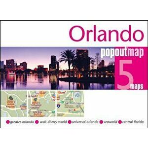 Orlando PopOut Map. Handy pocket size pop up map of Orlando and Walt Disney World Resort, Sheet Map - *** imagine