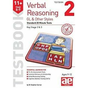 11+ Verbal Reasoning Year 5-7 GL & Other Styles Testbook 2. Standard 20 Minute Tests, Paperback - Warren J. Vokes imagine