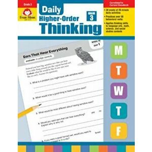 Daily Higher-Order Thinking, Grade 3, Paperback - Evan-Moor Educational Publishers imagine