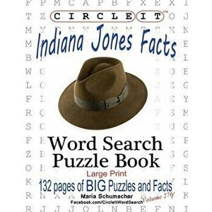 Circle It, Indiana Jones Facts, Word Search, Puzzle Book, Paperback - *** imagine