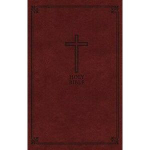 KJV, Deluxe Gift Bible, Imitation Leather, Red, Red Letter Edition, Hardcover - Thomas Nelson imagine