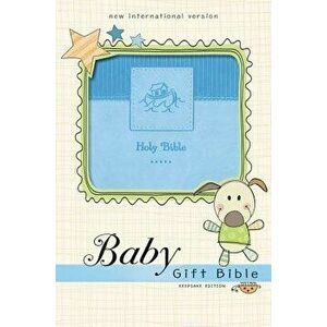 Niv, Baby Gift Bible, Holy Bible, Leathersoft, Blue, Red Letter Edition, Comfort Print: Keepsake Edition - Zondervan imagine