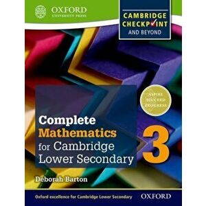 Complete Mathematics for Cambridge Lower Secondary 3. Cambridge Checkpoint and beyond, Paperback - Deborah Barton imagine