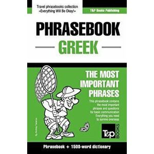 English-Greek phrasebook and 1500-word dictionary, Paperback - Andrey Taranov imagine