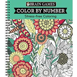 Brain Games - Color by Number: Stress-Free Coloring (Green), Spiral - *** imagine