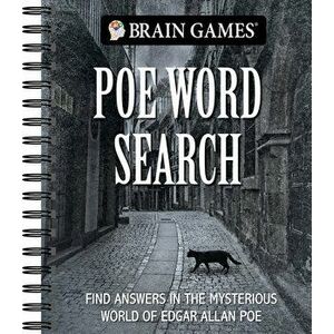 Brain Games - Poe Word Search: Find Answers in the Mysterious World of Edgar Allan Poe, Spiral - *** imagine