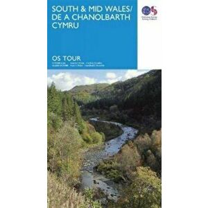 South & Mid Wales. De A Chanolbarth Cymru, Sheet Map - *** imagine