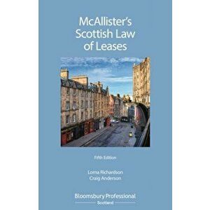 McAllister's Scottish Law of Leases, Paperback - Craig Anderson imagine