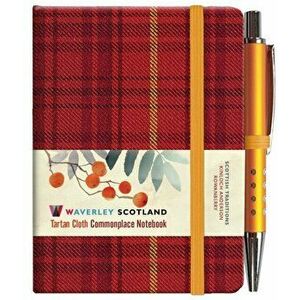 Waverley S.T. (S): Rowanberry Mini with Pen Pocket Genuine Tartan Cloth Commonplace Notebook, Hardback - *** imagine