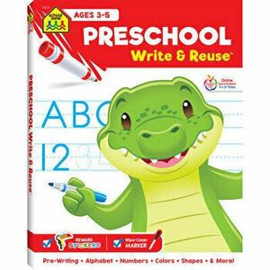 School Zone Preschool Write & Reuse Workbook, Paperback - School Zone imagine
