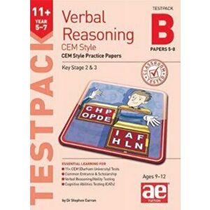 11+ Verbal Reasoning Year 5-7 CEM Style Testpack B Papers 5-8. CEM Style Practice Papers - Katrina MacKay imagine
