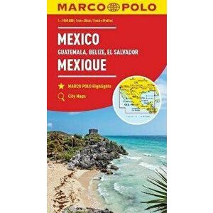 Mexico Marco Polo Map. Includes Guatemala, Belize and El Salvador, Sheet Map - Marco Polo imagine