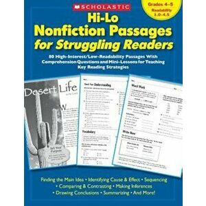 Hi-Lo Nonfiction Passages for Struggling Readers: Grades 4-5: 80 High-Interest/Low-Readability Passages with Comprehension Questions and Mini-Lessons, imagine