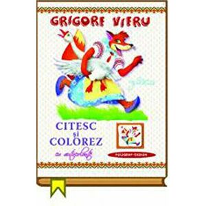 Citesc si colorez cu autocolante - gasca - Grigore Vieru imagine
