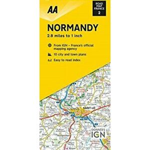 Road Map Normandy, Sheet Map - *** imagine