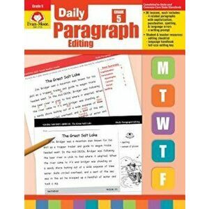 Daily Paragraph Editing, Grade 5, Paperback - Evan-Moor Educational Publishers imagine
