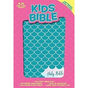KJV Kids Bible, Aqua Leathertouch, Hardcover - Holman Bible Staff imagine