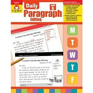 Daily Paragraph Editing Grade 6+, Paperback - Evan-MoorEducational Publishers imagine